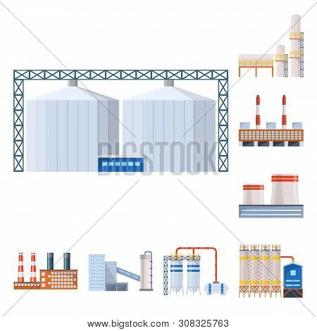 Vector Design Of Industry And Building Icon. Set Of Industry And Construction Stock Vector Illustrat