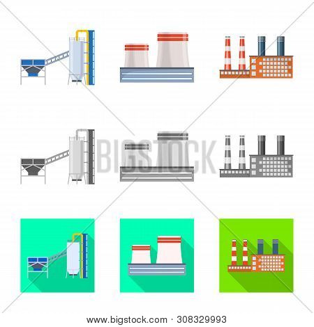 Vector Design Of Production And Structure Sign. Set Of Production And Technology Stock Vector Illust