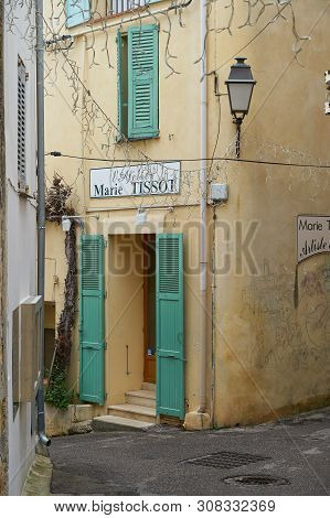 Mougins, France - April 03, 2019: Mougins Is A Commune In Southeastern France That Is A Great Place 