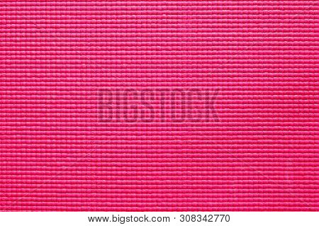 The Pink Yoga Mat Texture Or Background