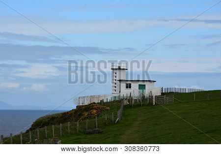 Coast To Coast Route Passing Along By The Coastguard Station In West Cumbria England.
