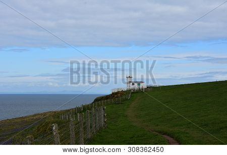 Dirt Footpath Winding Its Way Up To The Coastguard Station.