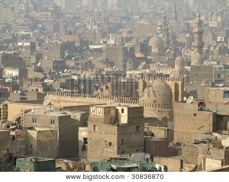 Cairo herunder moskéen i Ibn Tulun