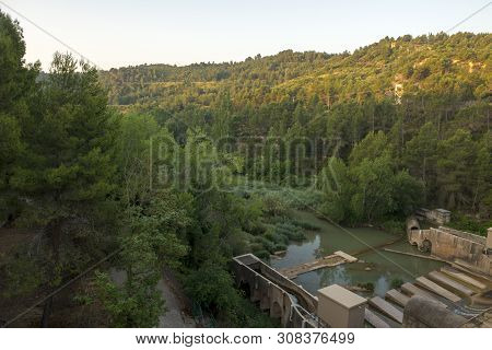 Sunrise At The Regajo Reservoir In Navajas, Castellon
