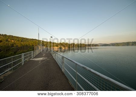 Sunrise At The Regajo Reservoir In Navajas, Castellon