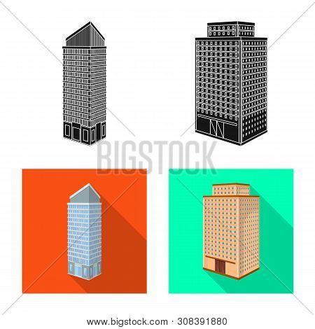 Vector Design Of Construction And Building Icon. Set Of Construction And Estate Stock Vector Illustr