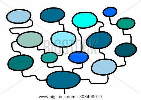 Mind Map Hand Drawn Vector Illustration In Cartoon Style