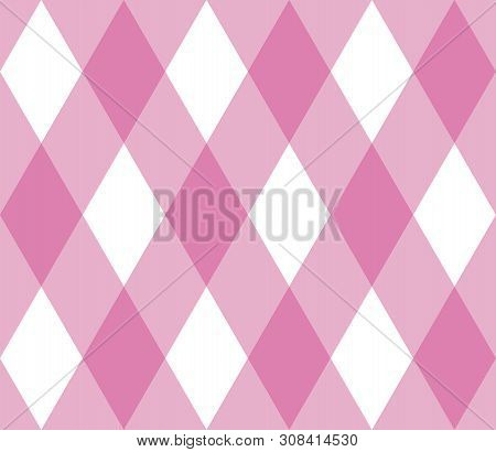Abstract Geometric Seamless Pattern With Rhombuses. Endless Background Of Geometric Shapes. Vector I