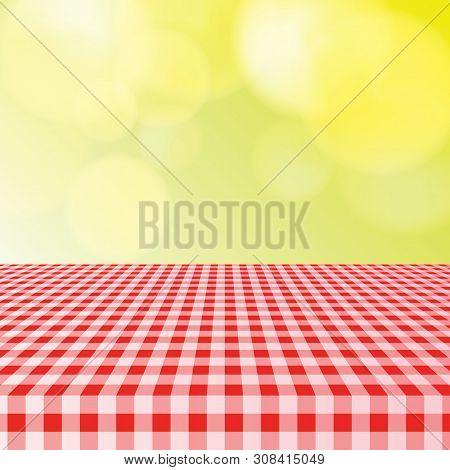 Picnic Table Cloth Background For Design Montage  Illustration
