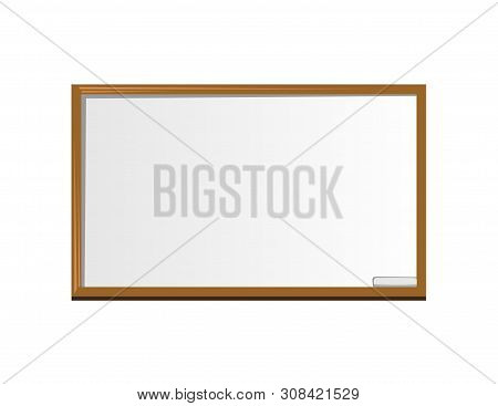 Cartoon Vector Illustration Of A School Whiteboard