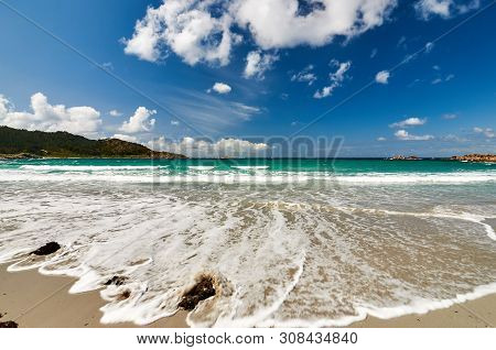 A Sunny Day At The Beach Of Arou. Camariñas, Galicia, Spain