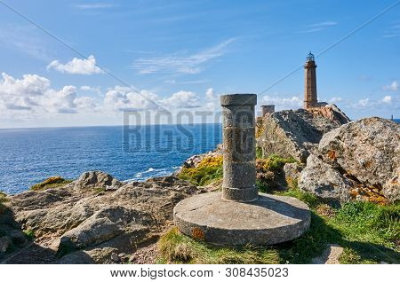 The Lighthouse Of Cabo Vilan, At The Coast Of Death, Galcia, Spain