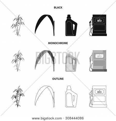 Isolated Object Of Farm And Agriculture Symbol. Set Of Farm And Technology Vector Icon For Stock.