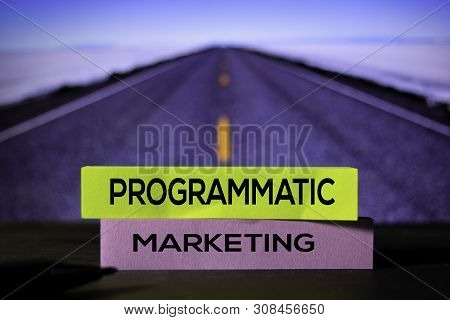 Programmatic Marketing On The Sticky Notes With Bokeh Background