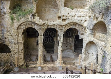 Besikli Magara. Turkish Meaning: Besikli Cave In Samandag, Hatay - Turkey.