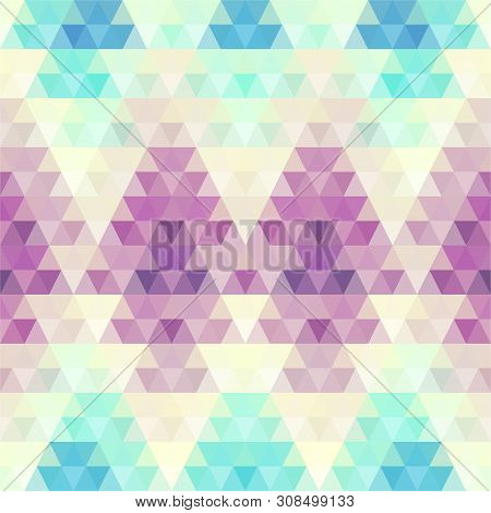 Seamless Vector Pattern Background Of A Triangles.