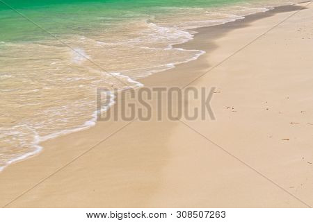 Gentle Ocean Waves Wash The Beach - Jurien Bay, Wa, Australia