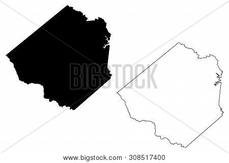 Goliad County, Texas (counties In Texas, United States Of America,usa, U.s., Us) Map Vector Illustra