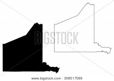 Gregg County, Texas (counties In Texas, United States Of America,usa, U.s., Us) Map Vector Illustrat