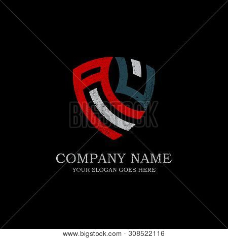 Initial Aq Letter Logo Inspiration, Vintage,rustic Or Retro Style, Shield Company Logo Vector