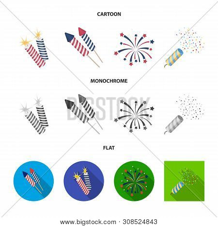 Vector Illustration Of Festival And Summer Logo. Set Of Festival And Holiday Stock Vector Illustrati