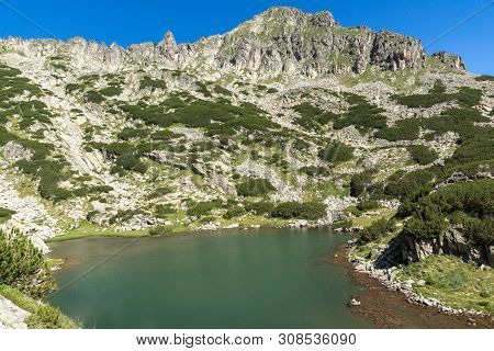 Amazing Summer Landscape Of Samodivski Lakes Near Dzhangal Peak, Pirin Mountain, Bulgaria