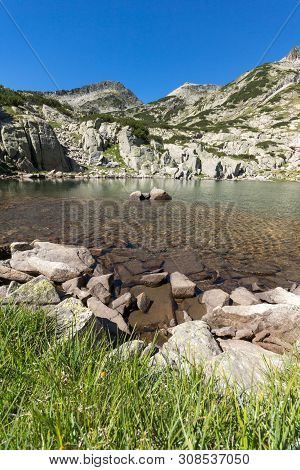 Amazing Summer Landscape Of Samodivski Lakes Near Dzhangal Peak, Pirin Mountain, Bulgaria