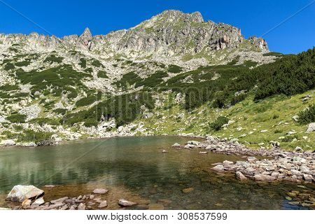 Amazing Summer Landscape Of Samodivski Lakes Near Dzhangal Peak, Pirin Mountain, Bulgaria
