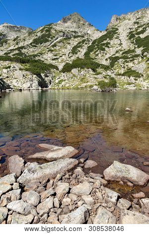 Amazing Summer Landscape Of Samodivski Lakes Near Dzhangal Peak, Pirin Mountain, Bulgaria
