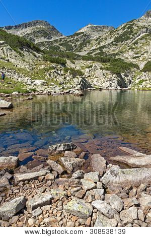 Amazing Summer Landscape Of Samodivski Lakes Near Dzhangal Peak, Pirin Mountain, Bulgaria