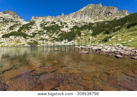 Amazing Summer Landscape Of Samodivski Lakes Near Dzhangal Peak, Pirin Mountain, Bulgaria