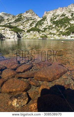 Amazing Summer Landscape Of Samodivski Lakes Near Dzhangal Peak, Pirin Mountain, Bulgaria