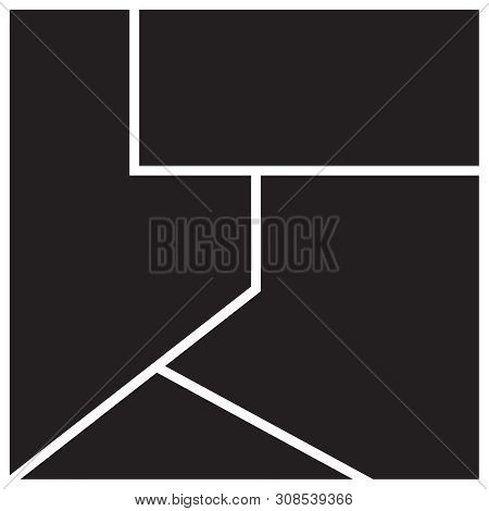 Vector Mood Board Of Four Frames. Photo Collage Templates.
