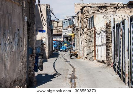 Tehran - February 21: Small Lane In City Center On February 21, 2013 In Tehran, Iran. Tehran Is Iran