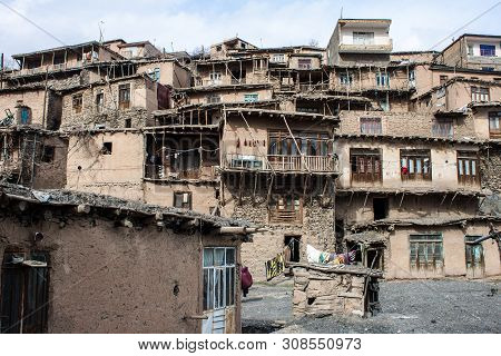 Village Kang In Mountains Near Mashhad, Iran