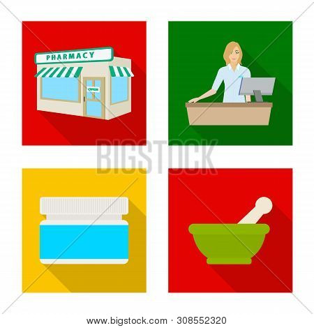 Vector Design Of Hospital And Help Icon. Collection Of Hospital And Healthcare Stock Vector Illustra