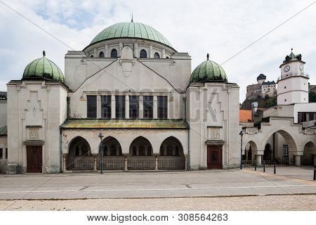 Trencin, Slovakia. 03 August 2015. Old Synagogue In Trencin. Build In 1912.