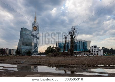 Batumi, Georgia - March 12: View Of Modern Architecture In Batumi, Georgia On March 12, 2013. Batumi
