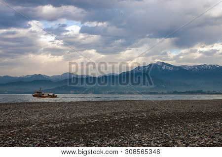 Mountains And A Sea At Batumi, Georgia