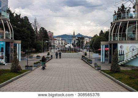 Batumi, Georgia - March 12: View Of Batumi, Georgia On March 12, 2013. Batumi Is A Seaside City With