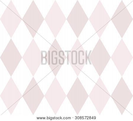 Abstract Geometric Seamless Pattern With Rhombuses. Endless Background Of Geometric Shapes. Vector I