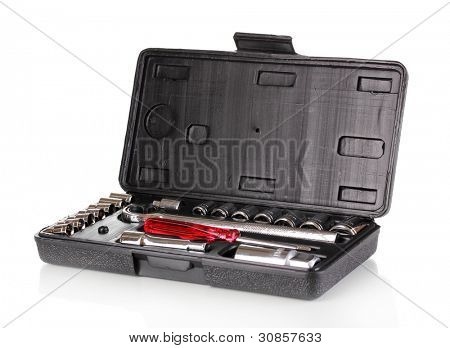 Tool kit isolata on white