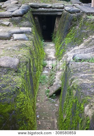 Recovered Frech Trenches In Dien Bien Phu, Vietnam. Dbp Is A City In Northwestern Vietnam, Best Know