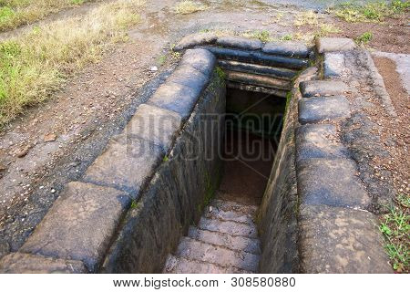 Recovered Frech Trenches In Dien Bien Phu, Vietnam. Dbp Is A City In Northwestern Vietnam, Best Know