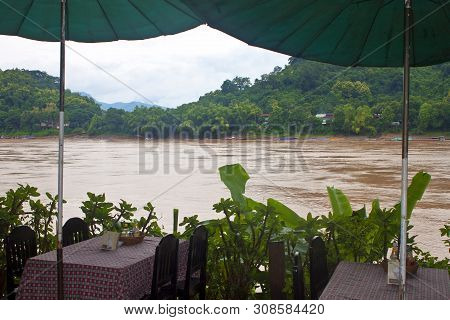 Mekong River In Luang Prabang, Northern Laos