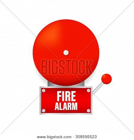Fire Alarm System. Fire Equipment. Vector Stock Illustration