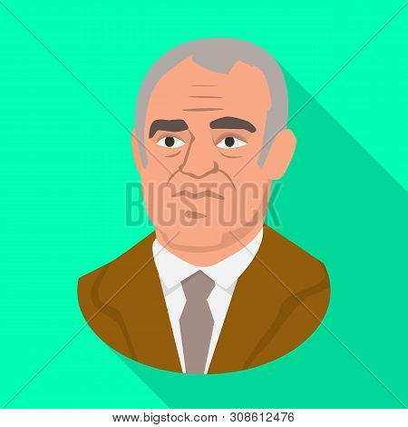 Vector Design Of Man And Face Icon. Set Of Man And Hair Vector Icon For Stock.