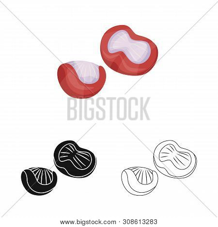 Isolated Object Of Chicken And Navels Logo. Collection Of Chicken And Farm Stock Symbol For Web.