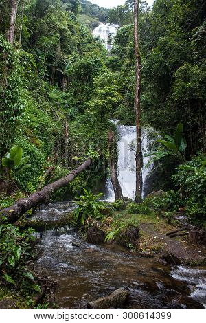 View Of Siriphum Waterfall In Northern Thailand