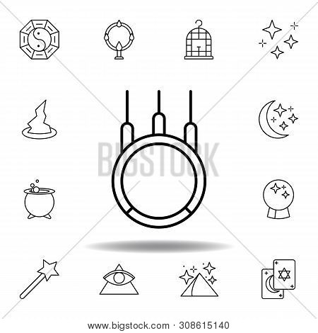 Magic Sport Ring Outline Icon. Elements Of Magic Illustration Line Icon. Signs, Symbols Can Be Used 